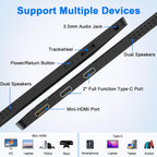 KYY - Monitor portátil para laptop, pantalla de computadora de viaj...
