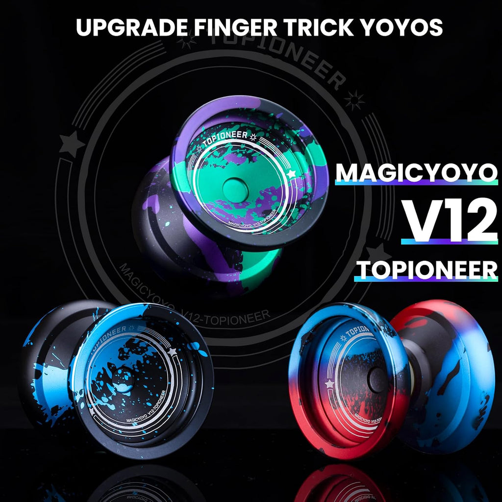 MAGICYOYO V12 Finger Spin Yoyo, Professional Responsive Yo-yo para Kids 8-12