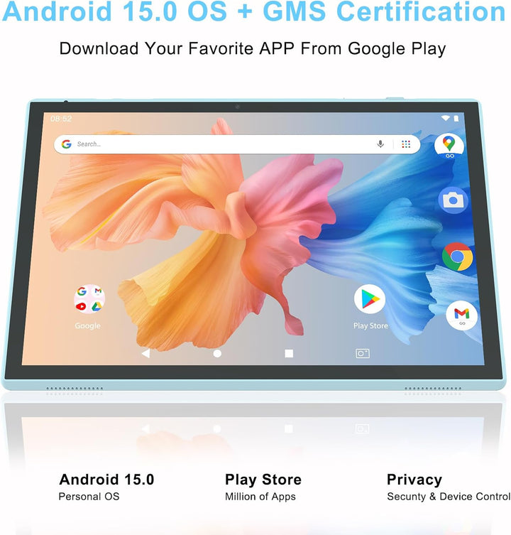 Tableta de 10 pulgadas Android 14 con estuche y lápiz táctil, 6GB R...