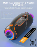 VUOPAX Altavoces Bluetooth portátiles inalámbricos de mejora, sonid...