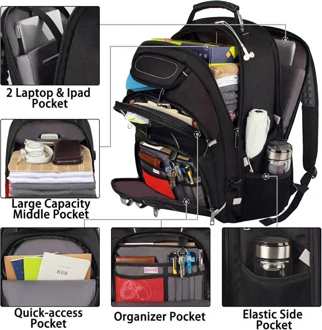 JCDOBEST Mochilas gaming para portátiles de 18.4 pulgadas con puert...