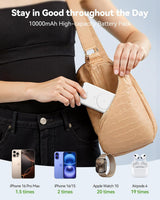 Cargador portátil magnético para iPhone y Apple Watch, banco de ene...