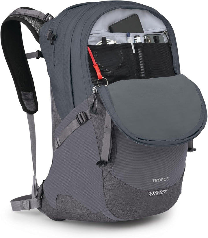 Osprey Tropos - Mochila para portátil, color tungsteno con ondas so...