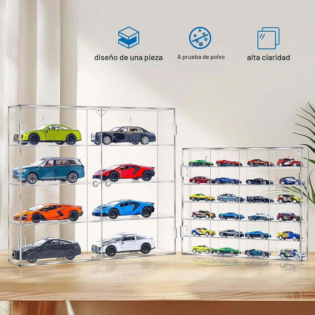 Acrylic Display Case para 1/24 Scale Diecast Storage