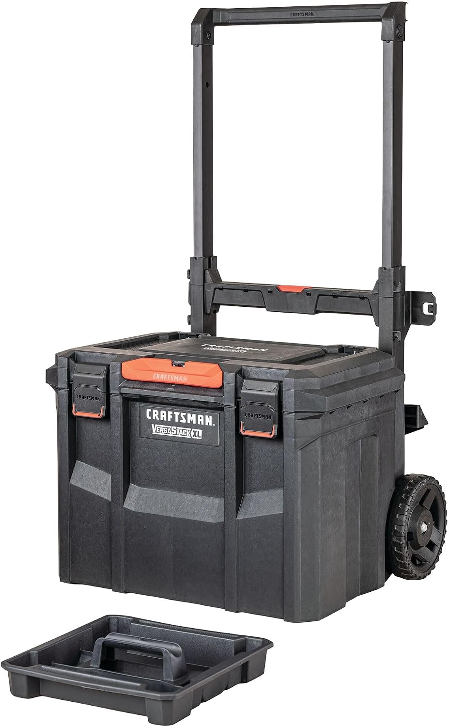 CRAFTSMAN VERSASTACK - Caja de herramientas XL, impermeable para interiores y exteriores, almacenamiento de herramientas apilable, con cerradura, 21 pulgadas (CMST21430)