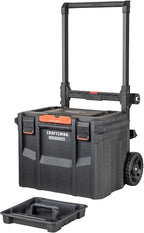 CRAFTSMAN VERSASTACK - Caja de herramientas XL, impermeable para interiores y exteriores, almacenamiento de herramientas apilable, con cerradura, 21 pulgadas (CMST21430)