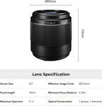 YOLOLIV Lente Micro Cuatro Tercios F1.4 de 0.709 in