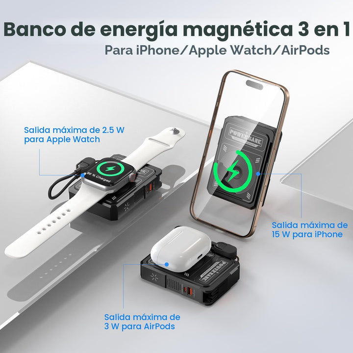 ummz para Magsafe Paquete de Batería 10000mAh, Cargador Portátil Ma...