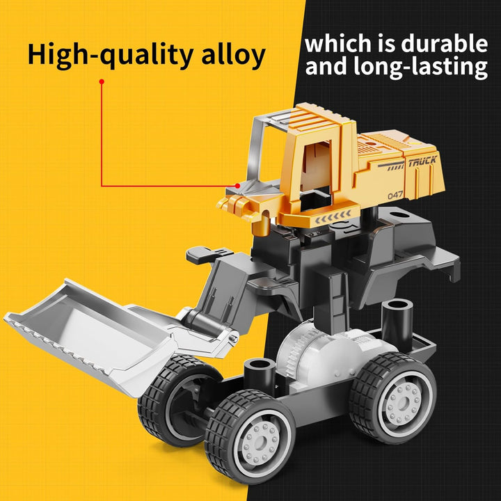 HONGTUO Mini vehículos de construcción de aleación juego