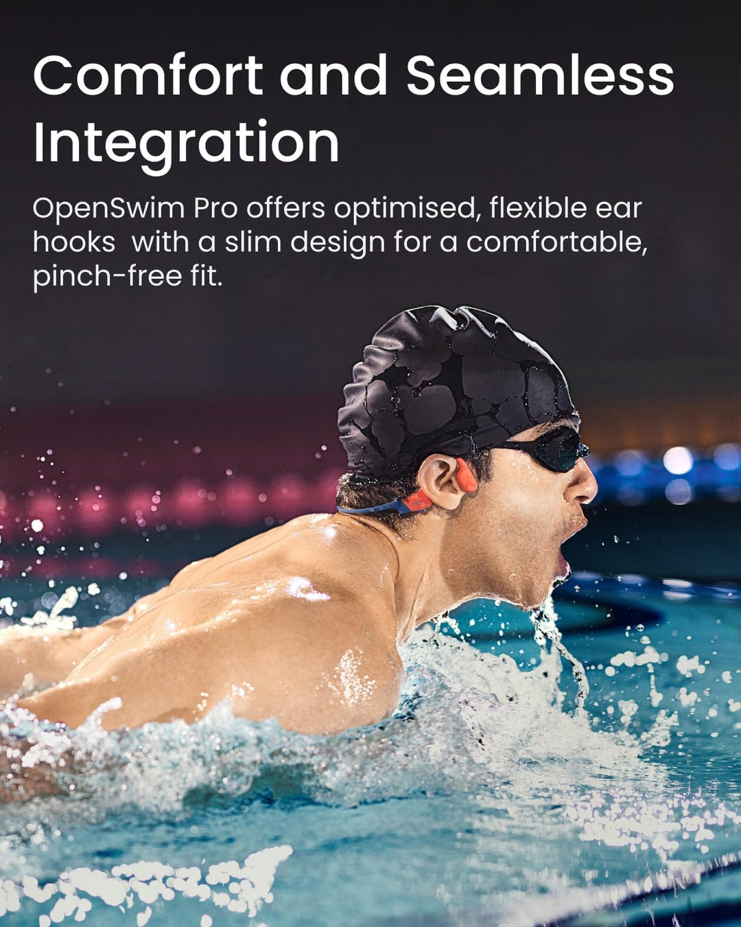 SHOKZ OpenSwim Pro - Auriculares deportivos de conducción ósea Blue...