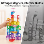 Azulejos magnéticos con diseño de mármol, 50 piezas STEM para niños
