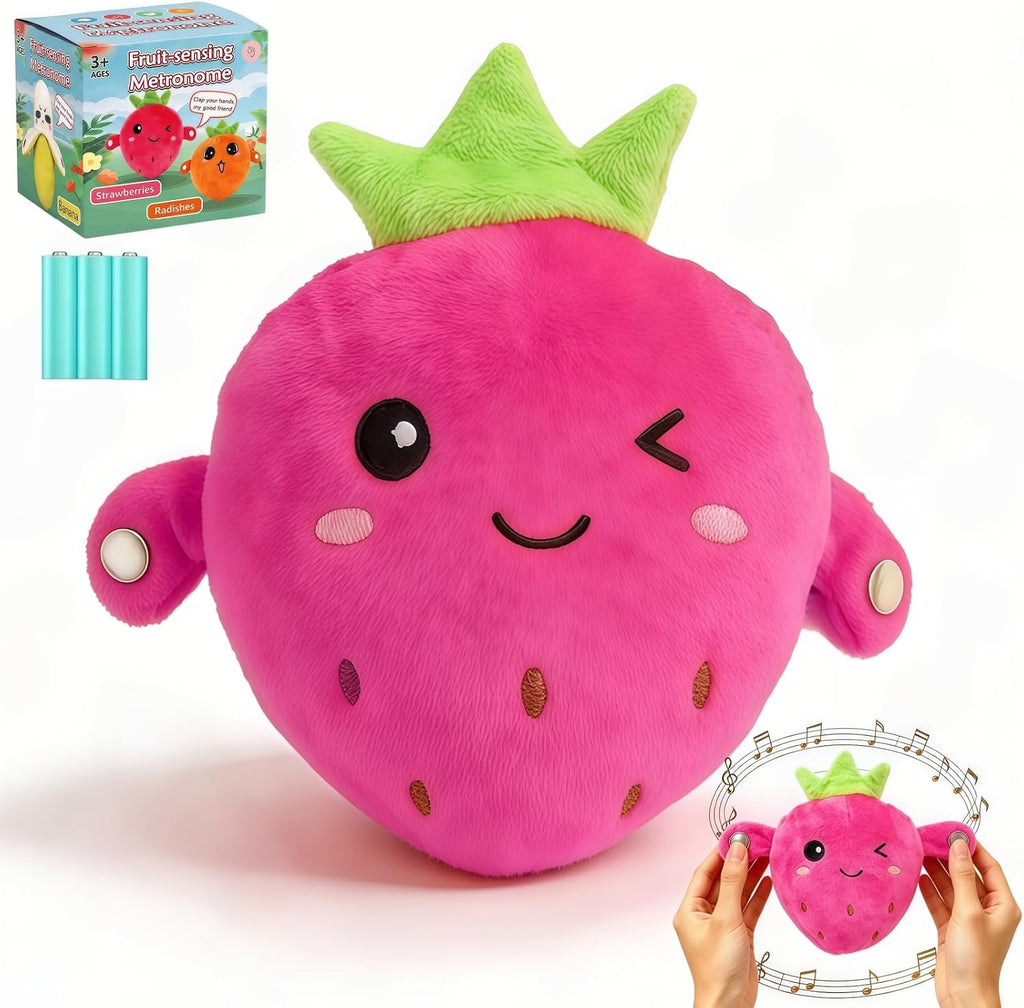 Juguete sensorial musical para niños,Juguete de peluche interactivo con
