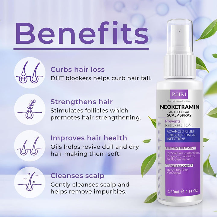 Neoketramin Spray antifúngico para el cuero cabelludo | Tratamiento...
