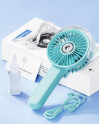 SWEETFULL Ventilador de nebulización portátil, ventilador personal...