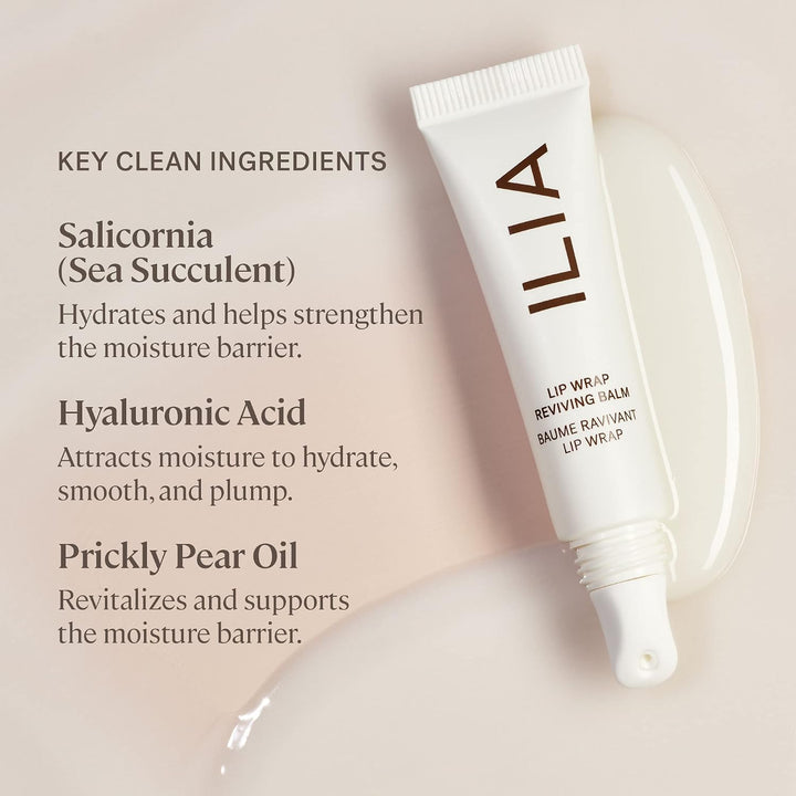 ILIA - Bálsamo revitalizante para labios | Hidrata, suave, regordet...
