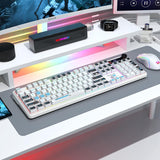 Redragon Teclado inalámbrico K526 PRO RGB para juegos, 104 teclas d...