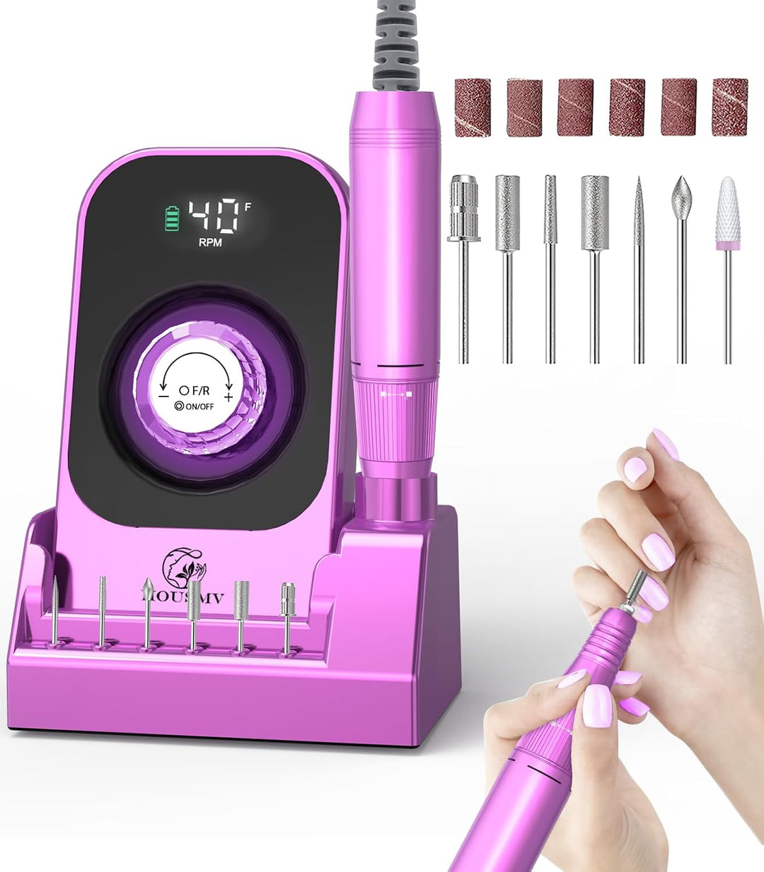 Lima de Uñas Eléctrica Profesional: Lima de Uñas Eléctrica Portátil...
