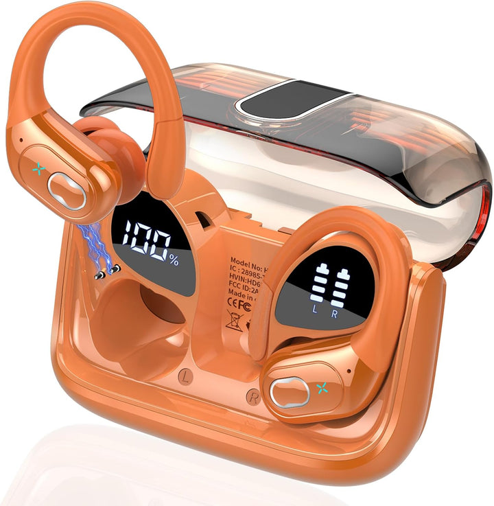 Auriculares inalámbricos 75 horas Bluetooth 5.4 para deportes, auri...
