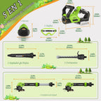 Juego de herramientas de juguete para niños, herramientas de césped de jardín 3 en 1 con sonidos y luces, volumen, juguete de malas hierbas, soplador de hojas y cortasetos, herramientas de juguete para jugar al aire libre, regalos de cumpleaños de Navidad