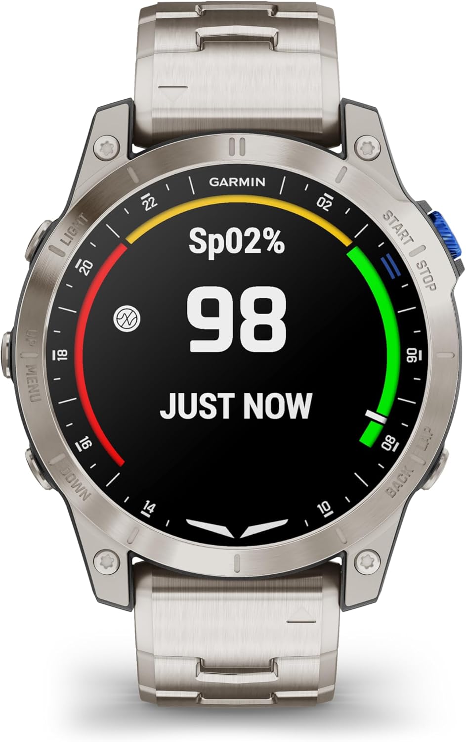 Garmin D2™ Mach 1, reloj inteligente aviador con pantalla táctil con mapa móvil GPS, tiempo de aviación, características de salud y bienestar y más, pulsera de titanio ventilada