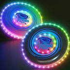 2 Pack Light up Flying Discs para Kids, 45 LEDs & 14 Lighting Modes