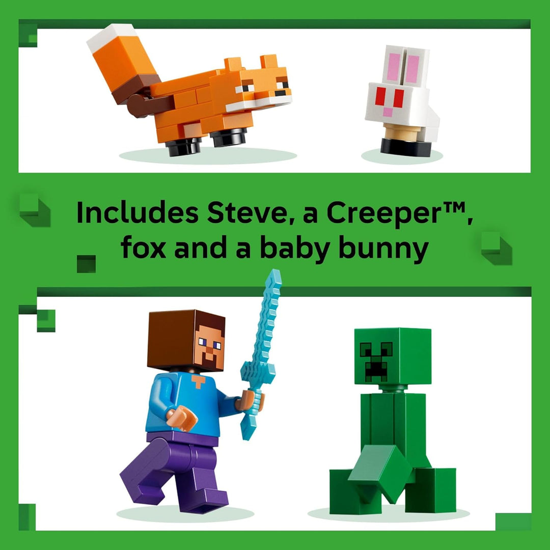 LEGO Minecraft Steves Taiga Adventure Building Toy para