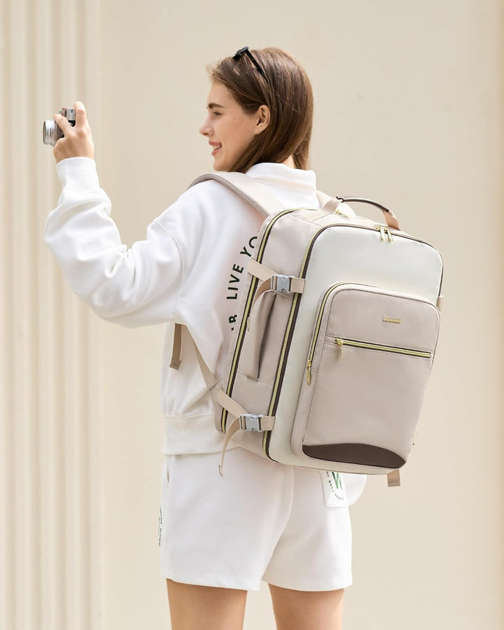 LOVEVOOK 40L - Mochila de viaje para mujeres y hombres, aprobada po...