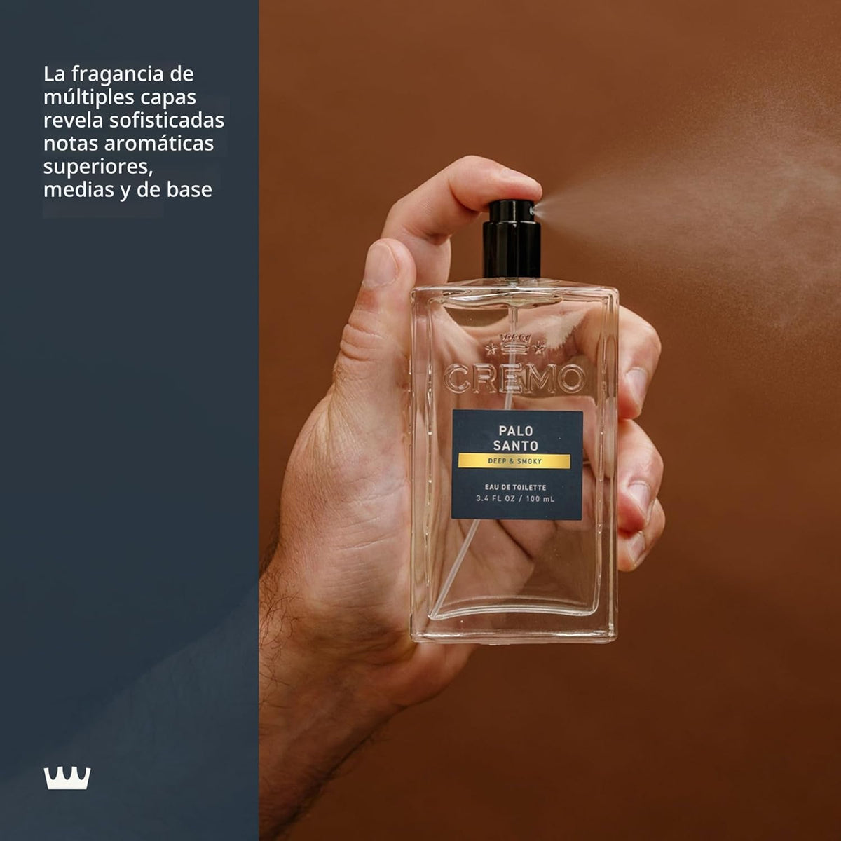 Cremo Cologne For Men - Palo Santo - Espray de colonia para hombre,...