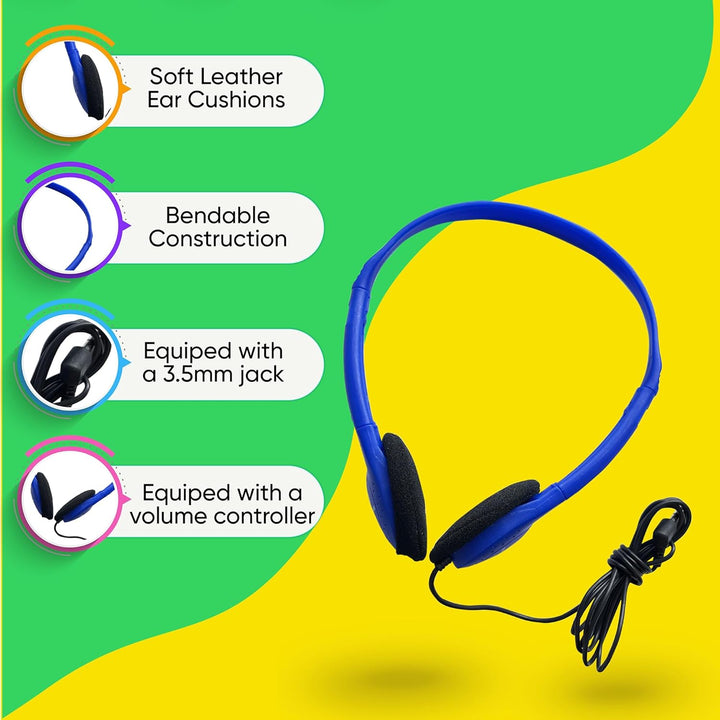 20 Pack de auriculares con cable a granel, para la oreja con jack d...