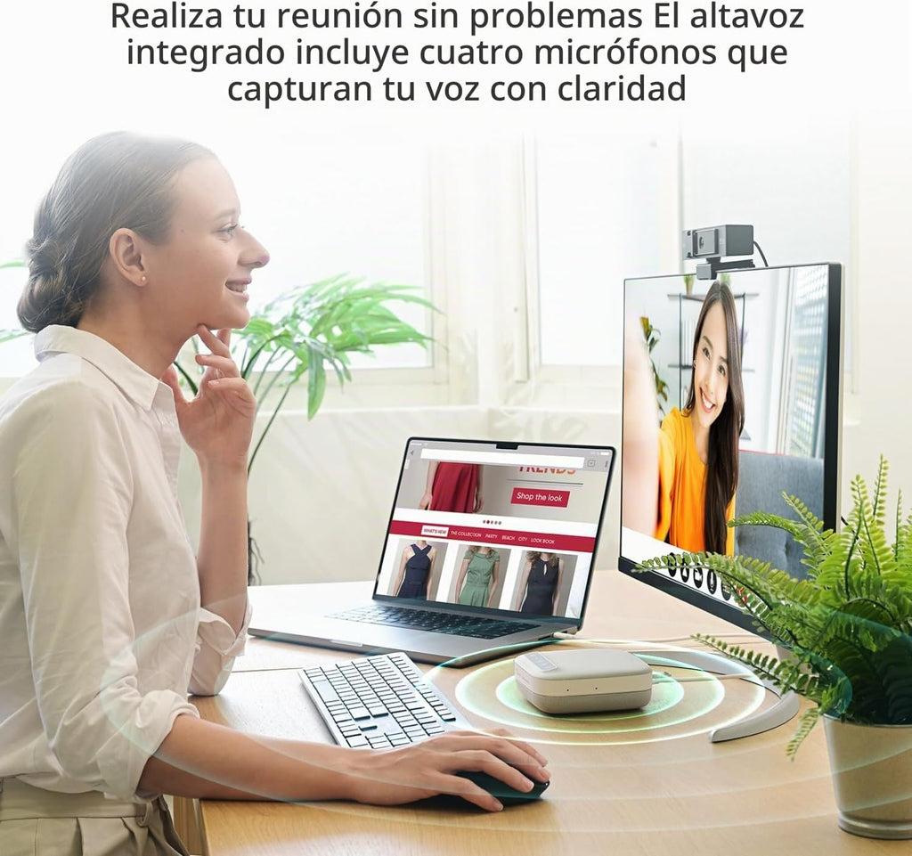 j5create Base de altavoz USB-C 4K, base de audio todo en uno