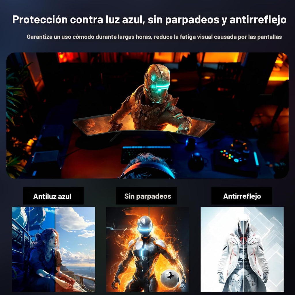 Z-Edge Monitor curvado del juego de 27 pulgadas, pantalla de comput...
