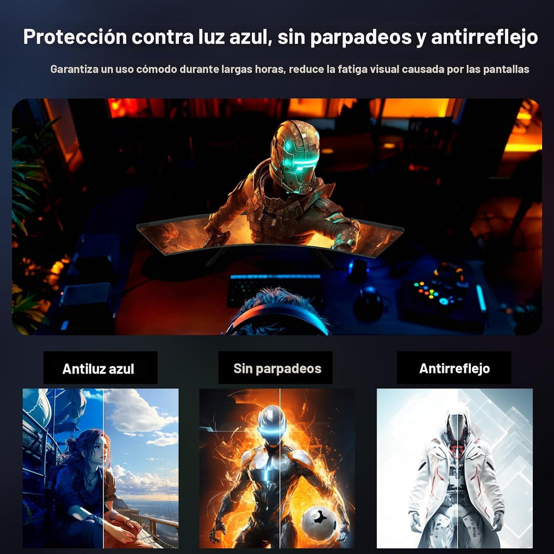 Z-Edge Monitor curvado del juego de 27 pulgadas, pantalla de comput...