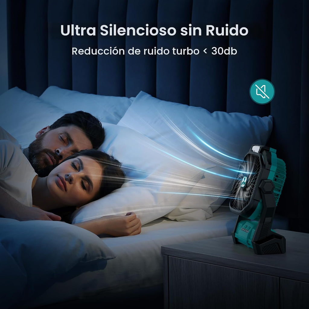 ONLYNEW Ventilador portátil recargable de 20000 mAh, ventilador sin...