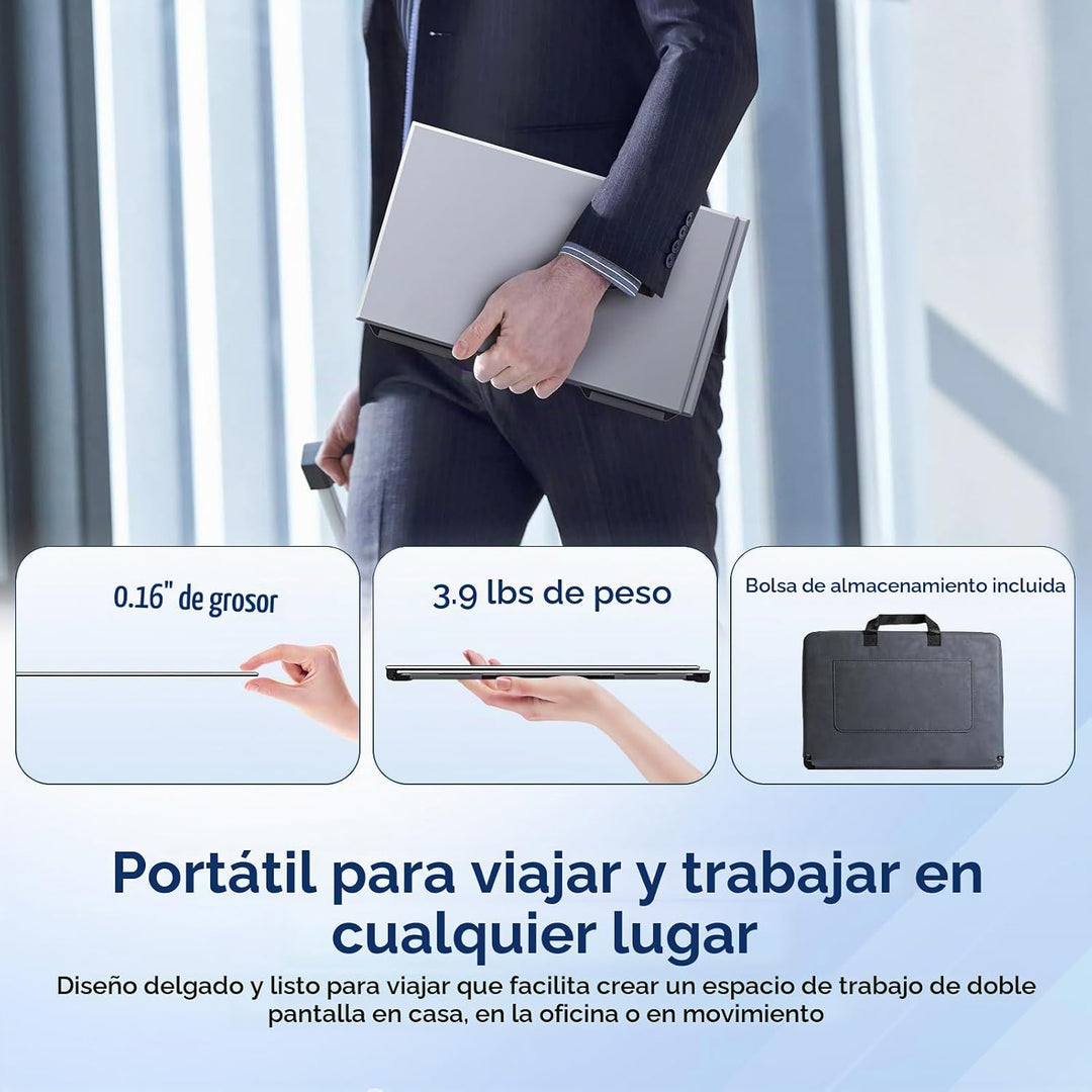 Extensor de pantalla para laptop de 15.6 pulgadas, monitor portátil...