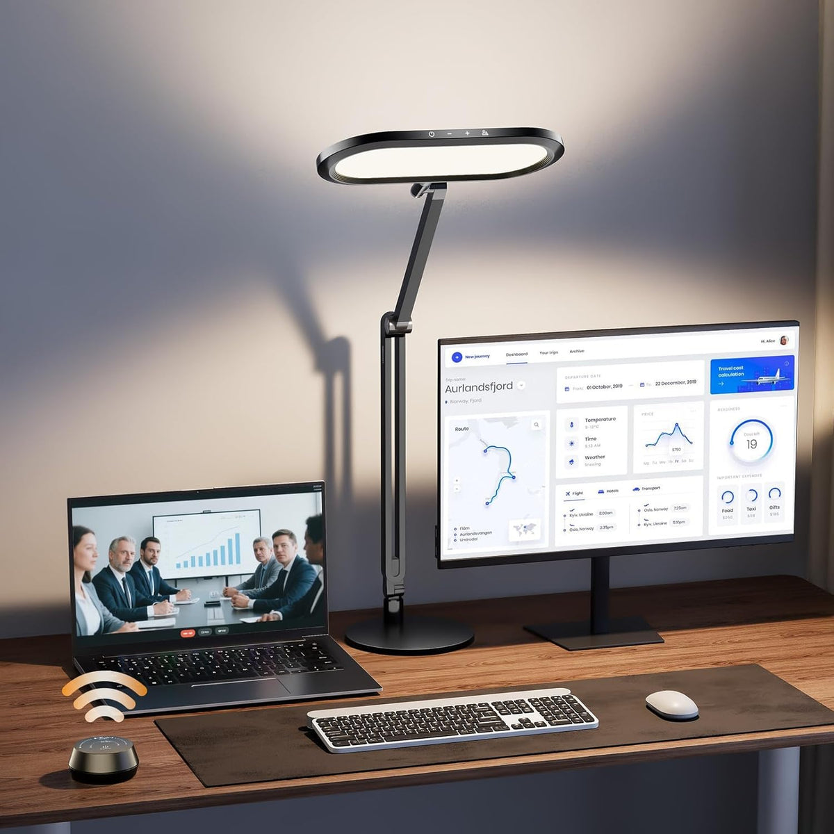 Lámpara Lámpara de escritorio LED de alta calidad, iluminación suave de