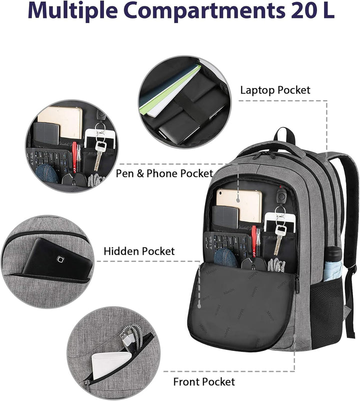 MATEIN Mochila para laptop de 15.6 pulgadas, bolsa de artículos per...