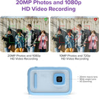 myFirst Camera 50 - Cámara AI para niños con doble lente de 20 MP, color azul