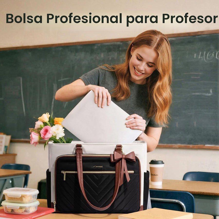 LOVEVOOK Bolsa de mano para profesores para mujer, bolsa de trabajo...