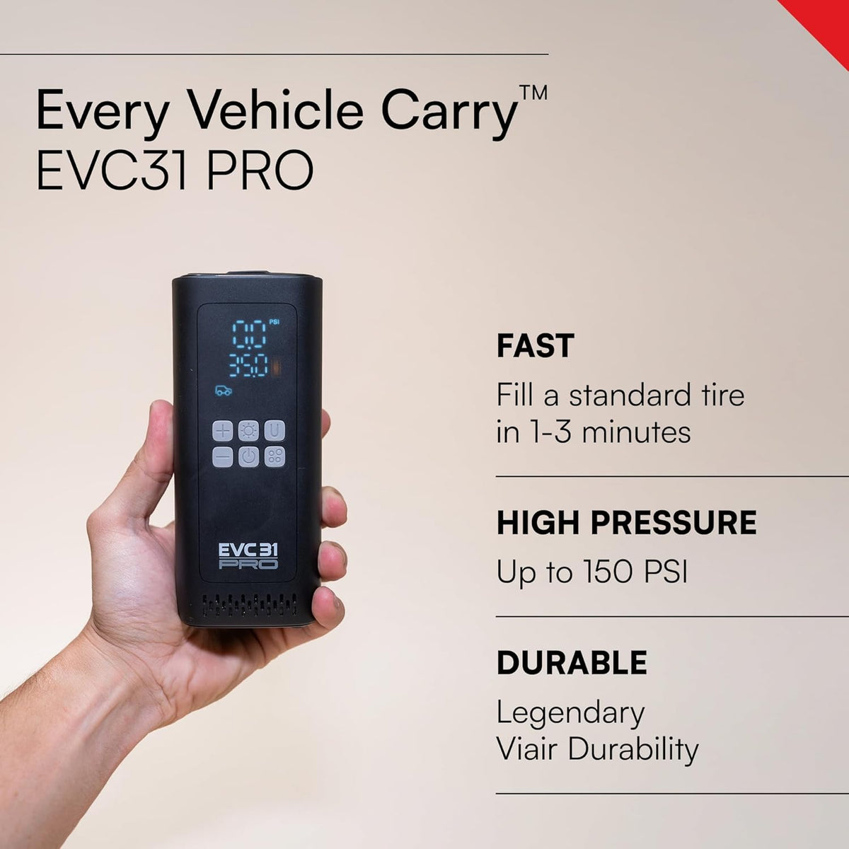Viair Every Vehicle Carry EVC31 PRO - Compresor de aire recargable,...