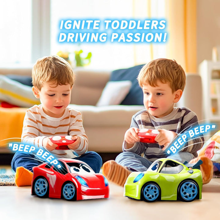 AEROQUEST Coche de control remoto para niños pequeños con luces edu...