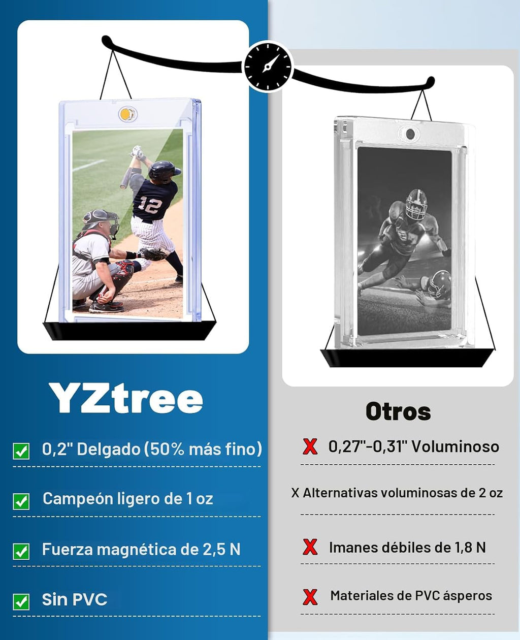 Estuche para tarjetas magnéticas de 204ct: ultra delgado 35pt