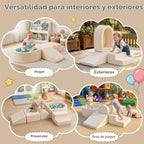 Tiita Kids Climb and Crawl - Juego de 5 piezas con pozo de pelotas pequeño