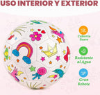EVERICH TOY Pinta Tu Propio Balón de Fútbol, Regalos de Fútbol con Unicornio para Niñas Niños