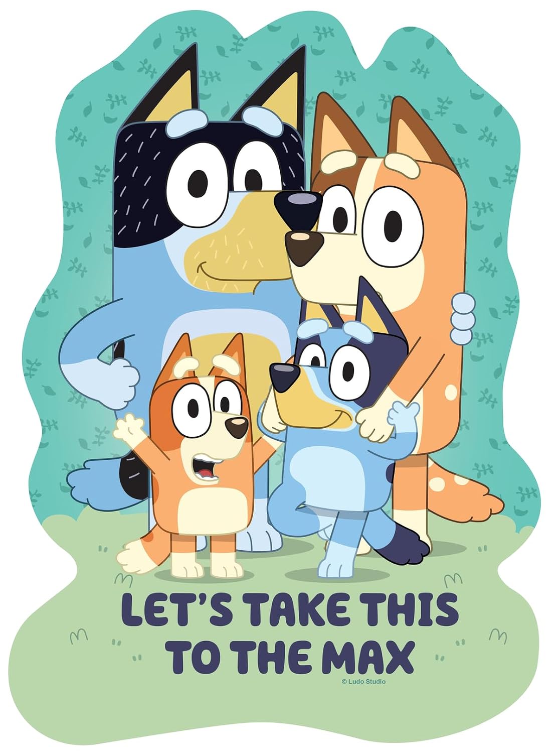 Ravensburger Bluey Toys - 4 rompecabezas de formas grandes (10, 12, 14, 16 piezas) a partir de 3 años - Regalos para niños