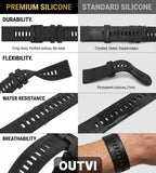 Correa deportiva suave y resistente para Garmin Fenix 5/Fenix 6/Fenix 7 de 0.866 in - QuickFit 22 correas de reloj para Garmin Fenix 8 1.850 in/Fenix 5 Plus/Fenix 6 Pro/Fenix 7 Pro Sapphire