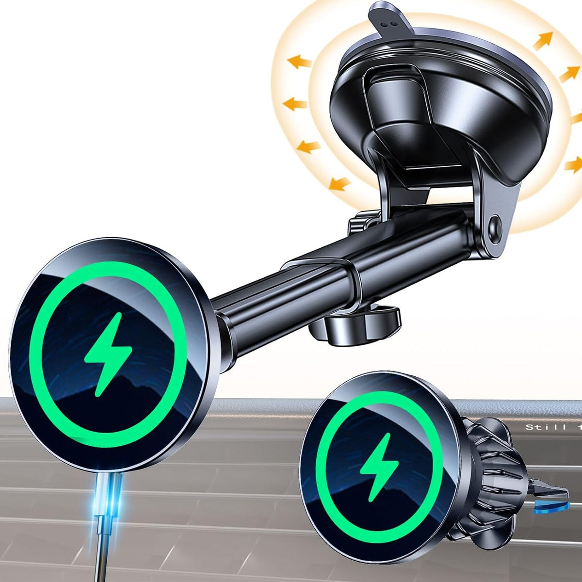 Coolpow para Soporte de Coche con Cargador MagSafeImán