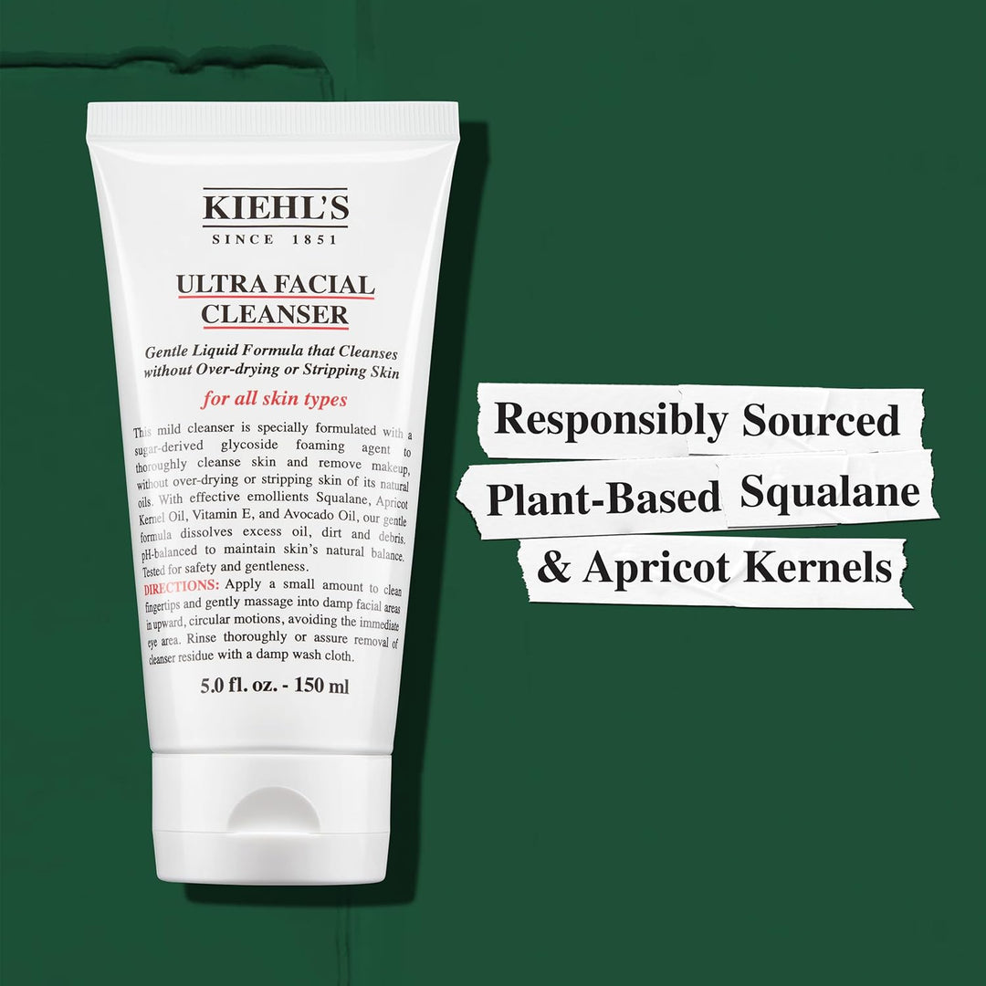 Kiehl's Limpiador Facial Ultra, Limpiador Facial Espumoso Liger...