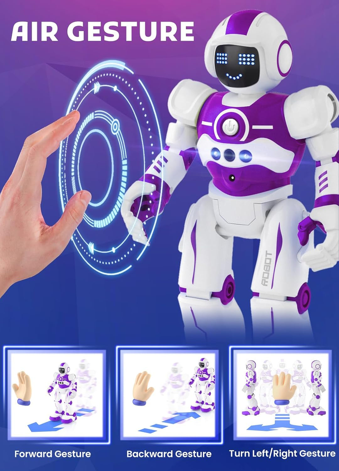 EduCuties Juguetes Robot para Niños, Robot Juguete Inteligente Prog...