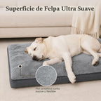 Cama para perros NUPIDA. Cama para perros impermeable de lujo con funda extraíble y lavable de felpa. Colchón antideslizante para dormir para mascotas para perros grandes, medianos, jumbo, pequeños
