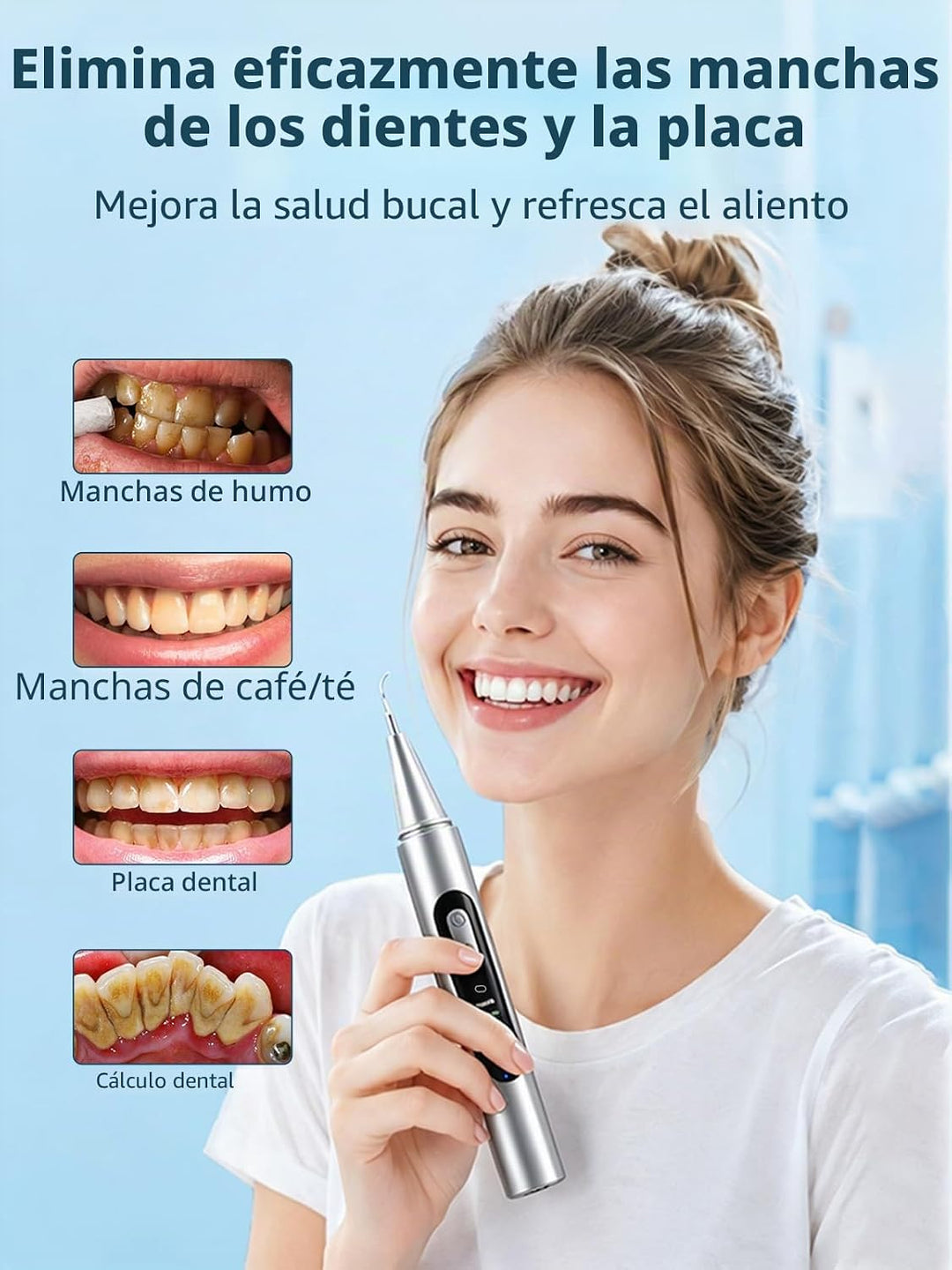 Removedor de placa para dientes, kit de limpieza de dientes, remove...
